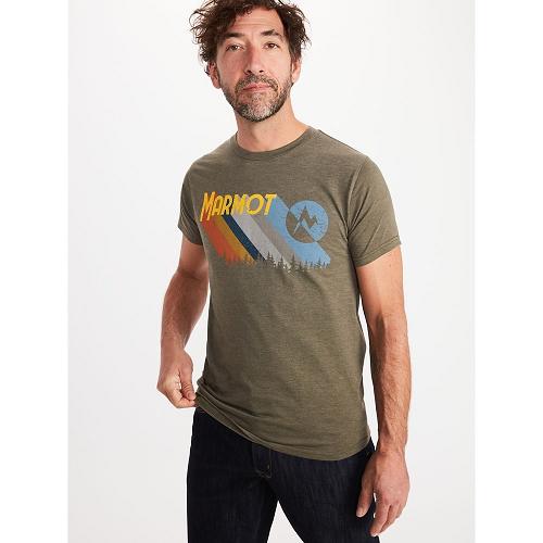 Marmot Radical Clothes - Mens T-Shirts Brown CA8719342 Canada